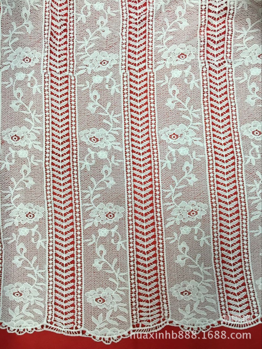 牛奶丝水溶刺绣满幅花边蕾丝门幅服装辅料*1米2宽花边立体绣花