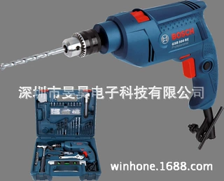 博世GSB600RE/500RE/13RE冲击钻多功能两用手电钻套装家用工具箱