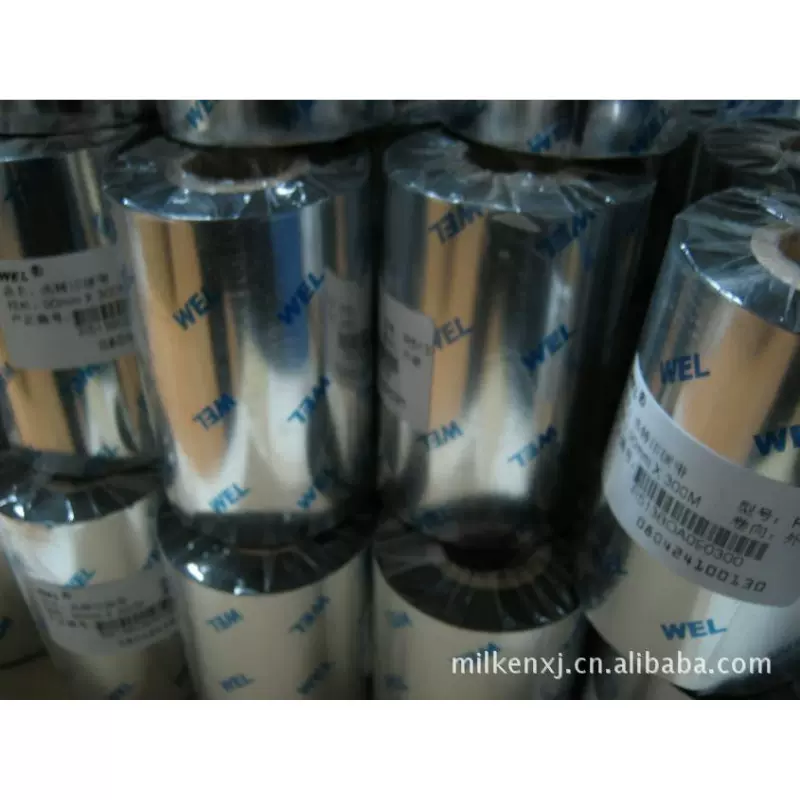 广东广州WEL抗酒精擦拭碳带-抗老化堆叠测试条码色带海运