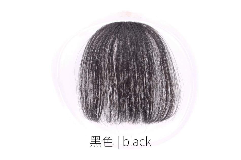 Fully woven air bangs ultra-thin real hair air bangs