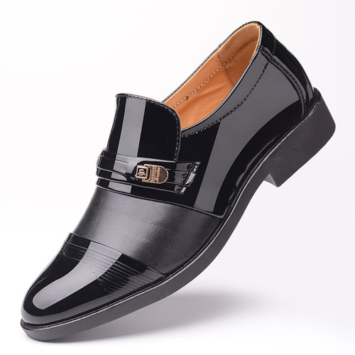  Spring Men's Business Formal Hollow Leather Shoes Men's Foot Slips Perforated Versatile Men's Shoes Dropshipping