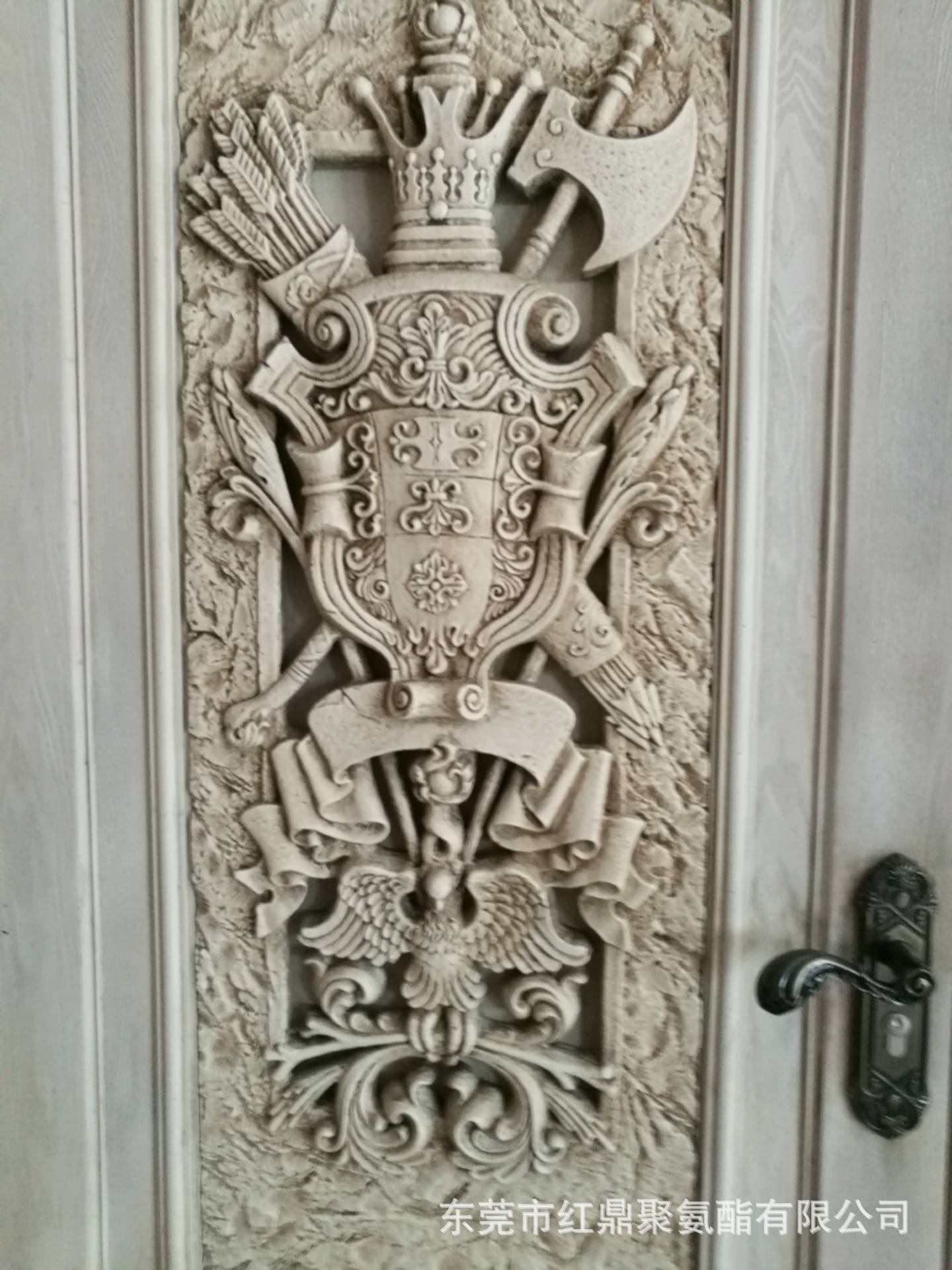 143东莞厂家聚氨酯仿木欧式雕花门梁柱AB组合料发泡PU黑白料