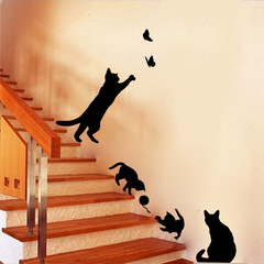 New Cat Bedroom Living Room Background Stair Wall Sticker Wholesale Supply