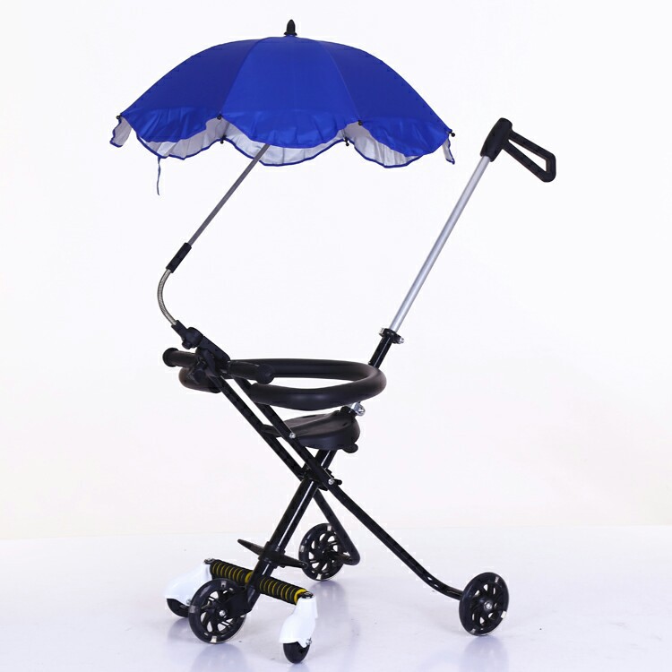 溜娃神器厂家直销儿童轻便折叠三轮五轮手推车一件代发