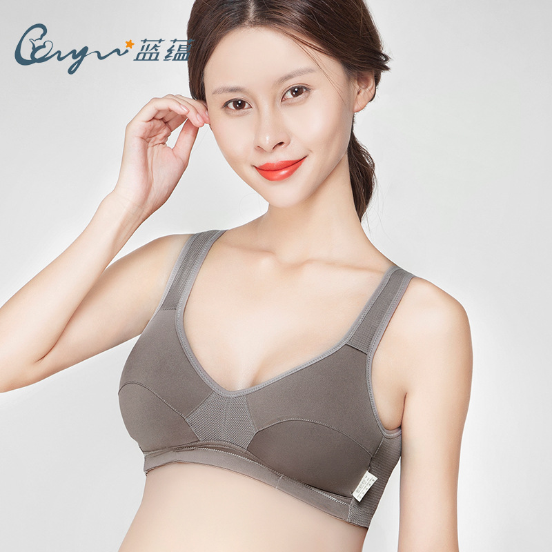 蓝蕴孕妇内衣背心式透气怀孕期无钢圈运动睡眠舒适文胸厂家LW6941