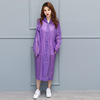 Street matte raincoat outside climbing suitable for men and women, increased thickness