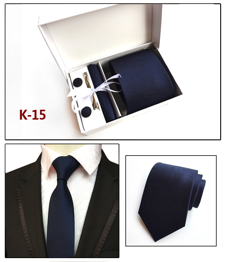 Factory Wholesale Men's Tie Spot Gift Box 6 Pieces Set Team Necktie Business Formal Wear Tie display picture 15