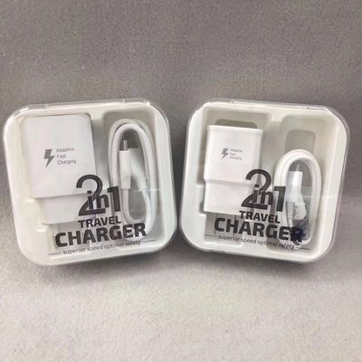 Manufactor Direct selling Charger suit Crystal Box Two-in-one intelligence mobile phone Charging head gift packing goods in stock
