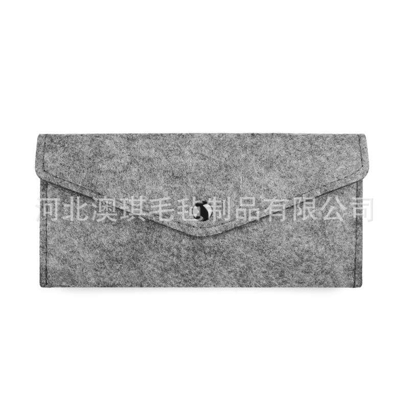 廠家直銷小禮品贈品眼鏡袋零錢包手機包多顏色加印logo毛氈筆袋