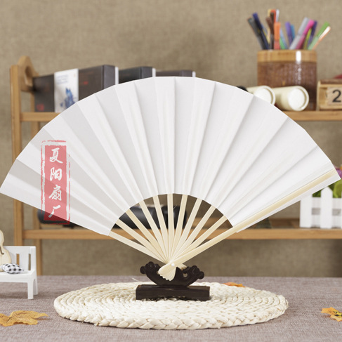 空白纸扇 纯白纸筷子扇  日本扇 广告纸扇日式十骨扇礼品折叠扇子