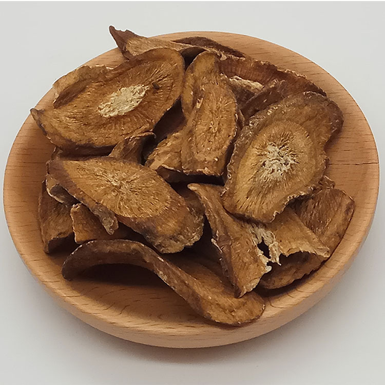 Dried Burdock Root Slices Low Temperature Baked Niu Bang Pian for Herbal Soups and Teas key features