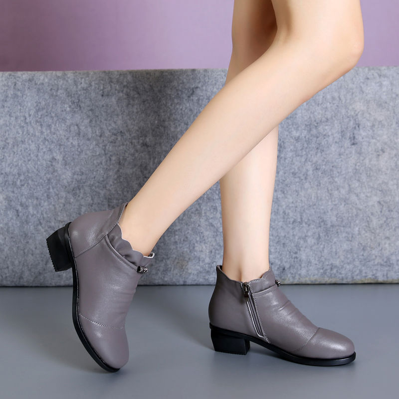 Bottes femme en En cuir - Ref 3355489 Image 5