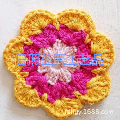 供应手钩花、手工钩花、毛线钩花，钩针棉线花