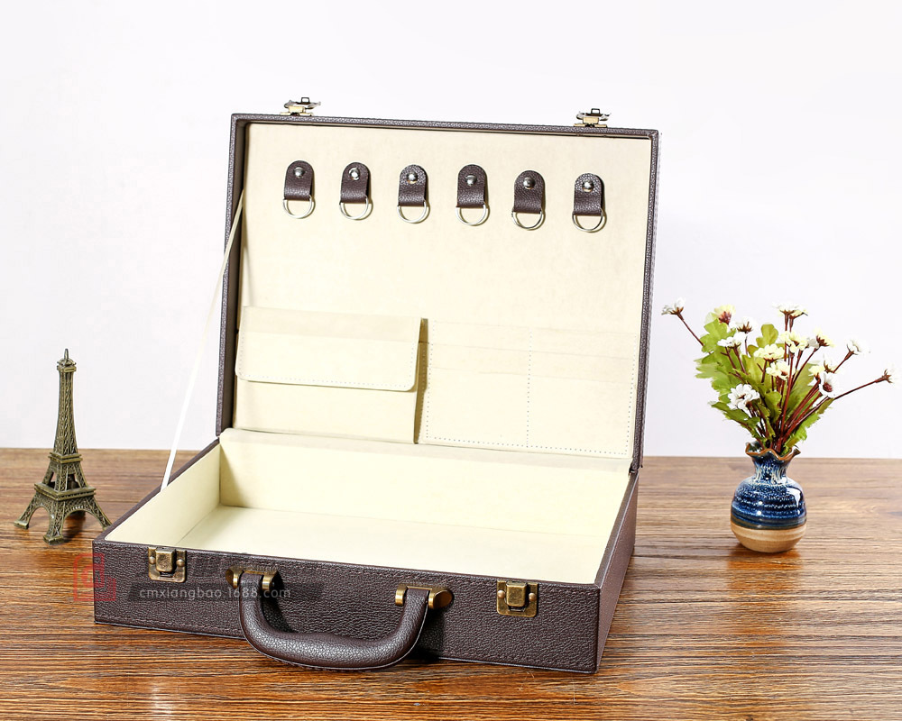 皮盒厂家现货房地产交付箱手提大号交房盒业主钥匙资料交房箱批发