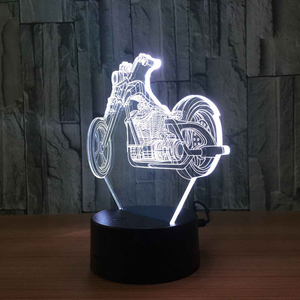 3d led 创意灯 相框式3d灯七彩遥控触摸礼品