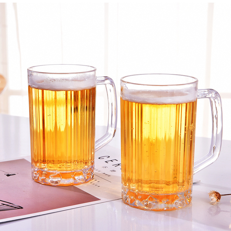 Plástico transparente PS copa de vino vidrio de cerveza resistente a la caída taza de piña taza de cerveza de acrílico taza de bebida resistente a altas temperaturas