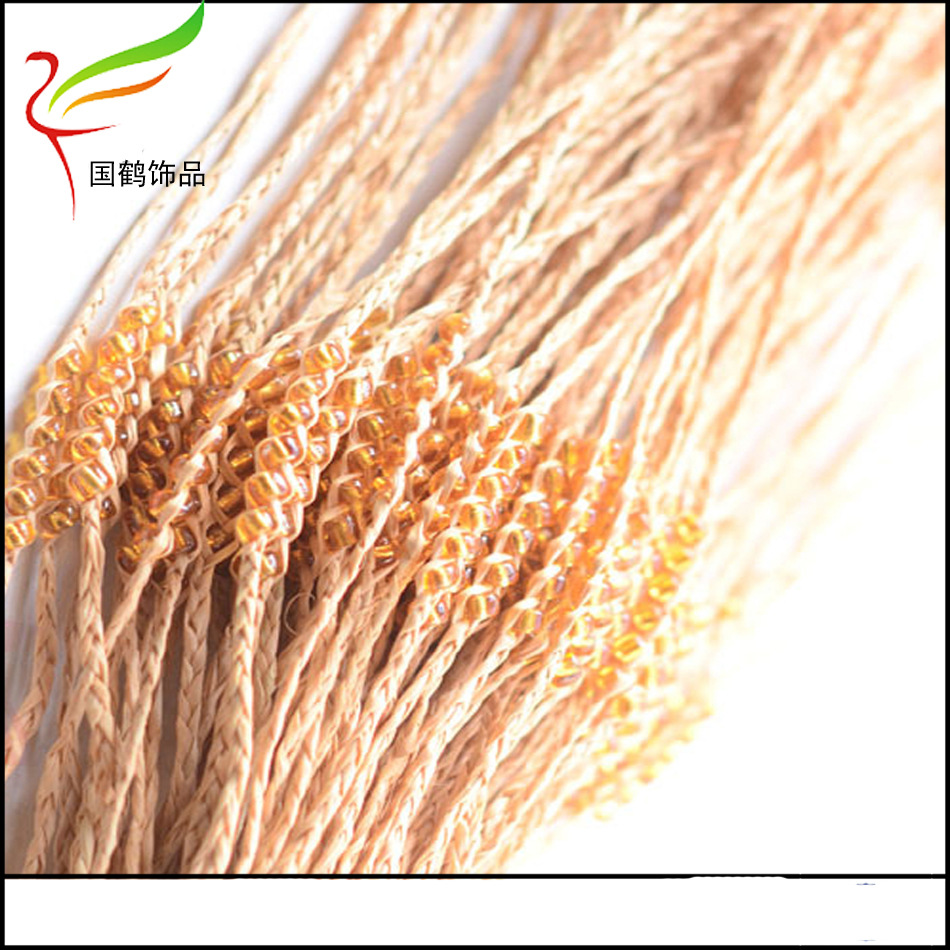 拉菲草6颗米珠手链13