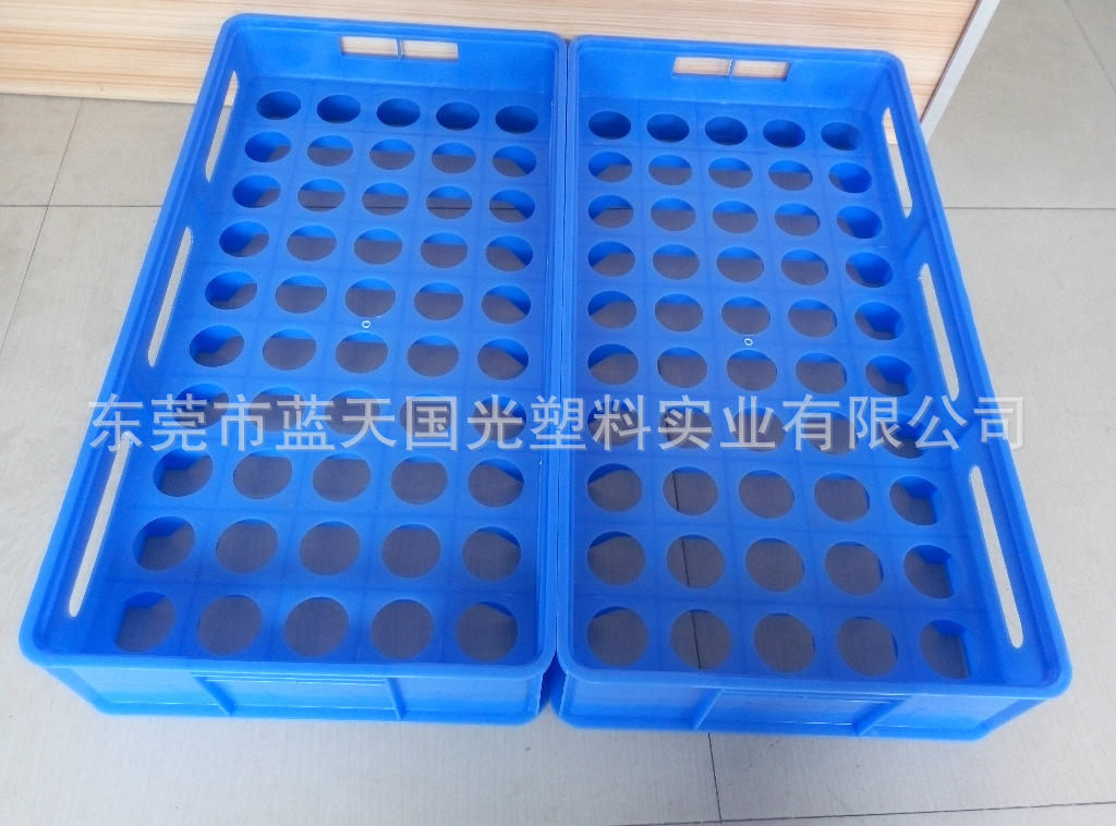 现货供应蓝色50颗灯泡塑料周转箱 塑料灯泡箱 塑料灯杯箱