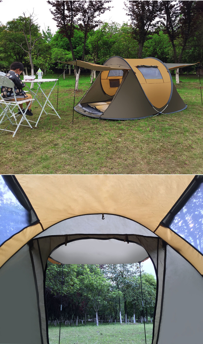 Free-build Quick-drive Camping Tent Full-automatic Family Camping Tent Self-driving Rain-proof Tent