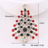 European and American style Christmas tree brooch fashion inlaid clothes, Christmas supplies festive gift manufacturers direct sales