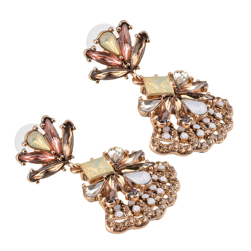 alloy other earring (champagne)NHYT0272-champagne