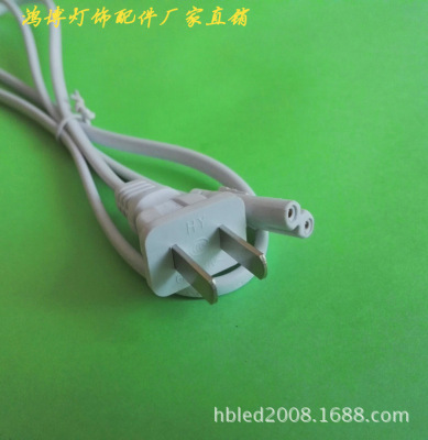 GB two core 1.5 rubber power cord t5 Lamp tube Eight source Connecting line ac wire