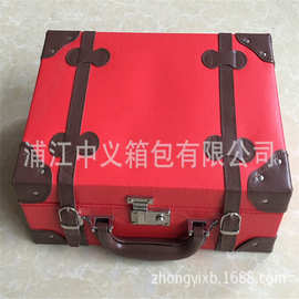 厂家出品新款化妆品收纳包美容学院学员定做化妆箱皮质化妆品包箱