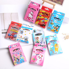 New cartoon creative painting stationery 8-color crayons, children's graffiti brushes, oil pastels, student school supplies