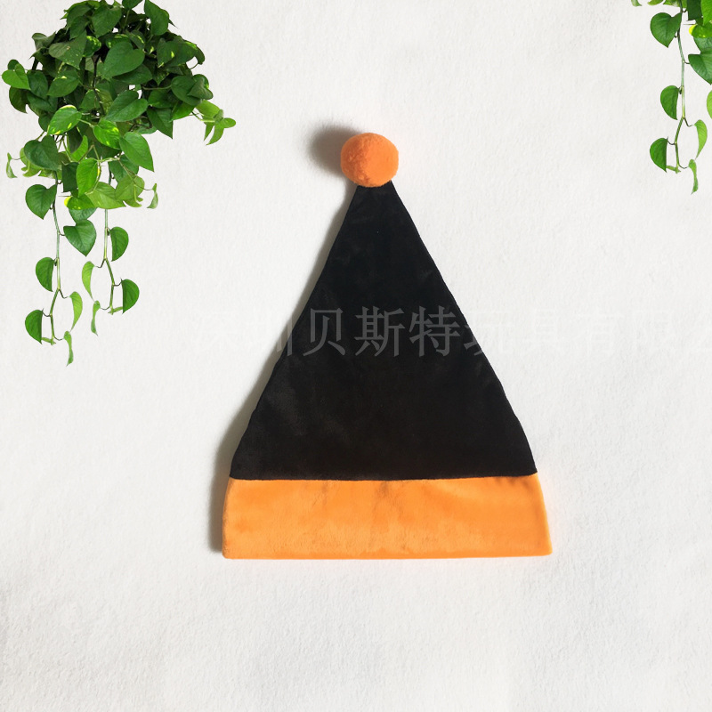 Manufacturer custom logo novelty Christmas Festival gift orange hat