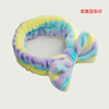 Cute coral headband with bow for face washing, Korean style, internet celebrity