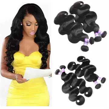 100g /PCS  Brazilian Body Wave Hair Weave Bundles Natural Color 100% Human Hair weaveRemy Hair Extension - ShopShipShake