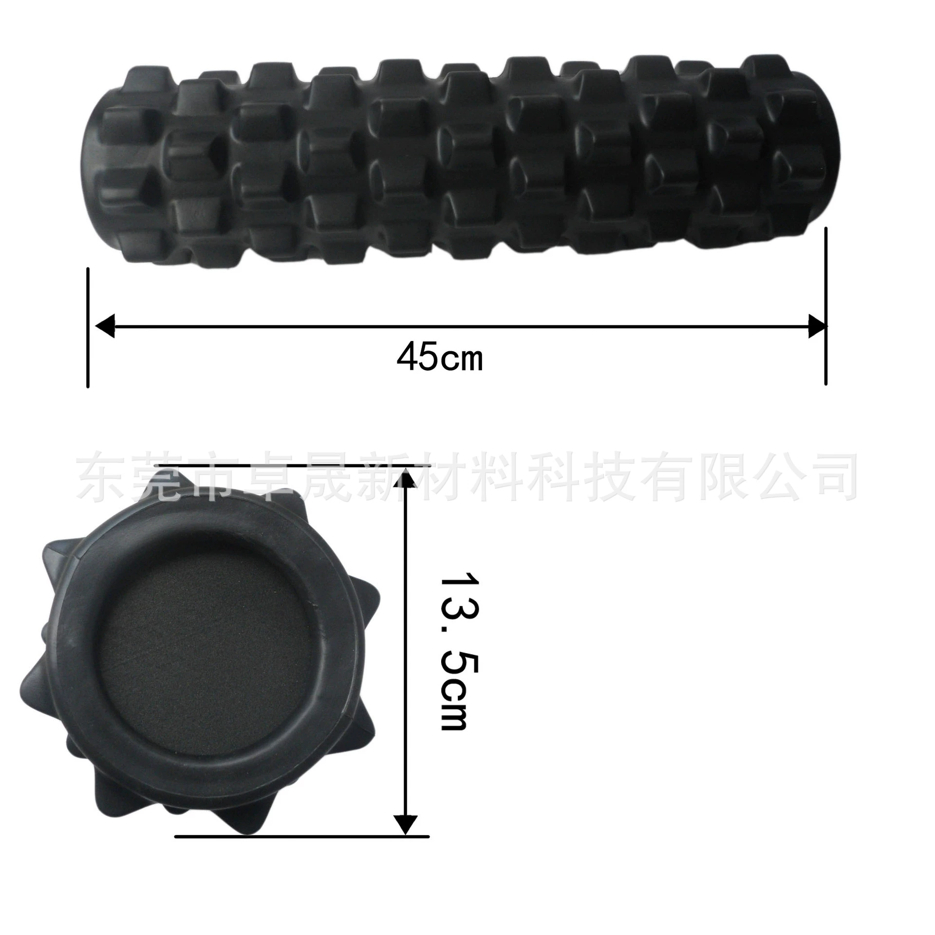 Factory direct sales high hardness solid solid solid EVA45cm foam shaft wolf tooth yoga band deep muscle relaxation massage column