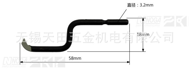 以色列原装正品NOGA诺佳修边器BC1001去毛刺刀头 内螺纹修复刀头