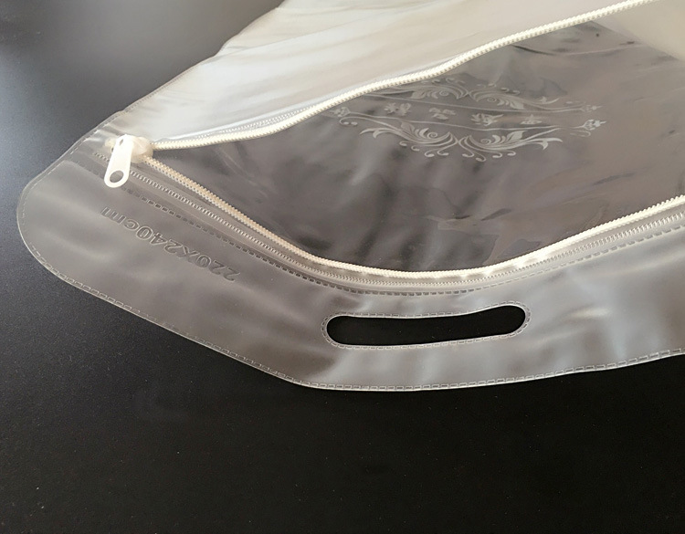 厂家定制透明PVC被套包装袋 透明自封袋塑料袋 手提服装袋子