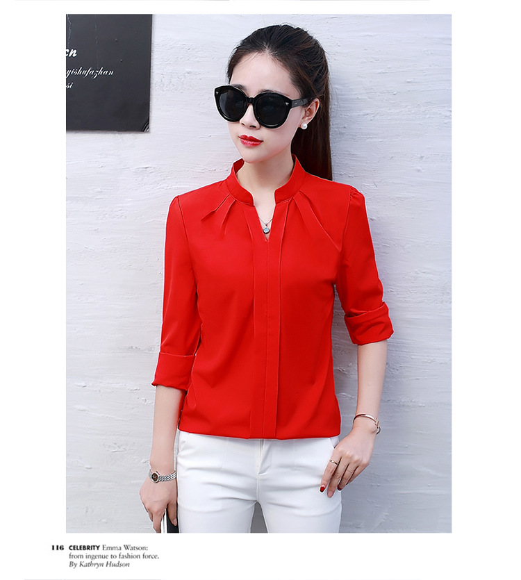 Women's Blouse Long Sleeve Blouses Patchwork Fashion Solid Color display picture 5