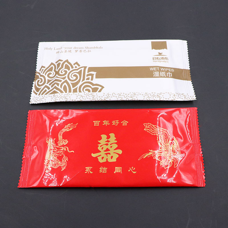 濕紙巾單片 濕巾定做 濕巾廠家直銷壹次性餐飲飯店濕巾定制