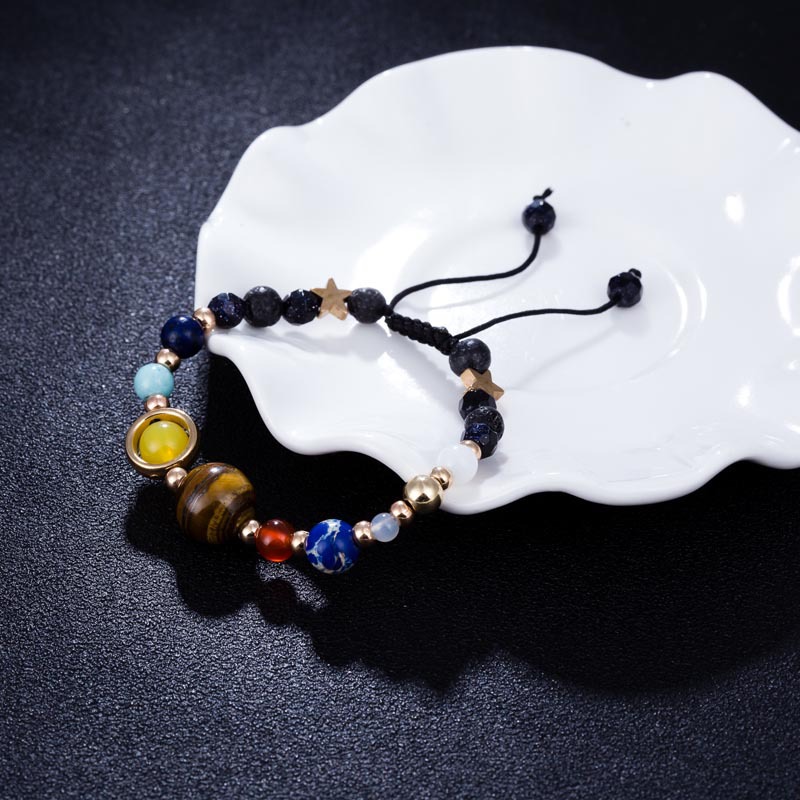 Bracelets Classification Travel Occasion Ethnic Style Geometric Natural Stone Beaded Braid Bracelets
