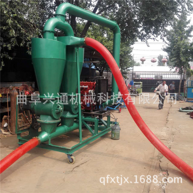玉米小麦粮食气力输送机 颗粒物料可移动输送机 自走式吸粮机