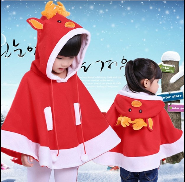 圣诞老人服装儿童万圣节圣诞节男女童cosplay装扮演出表演衣服冬