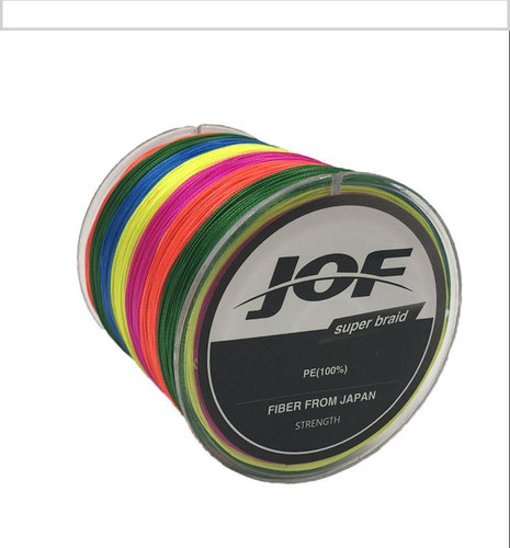 JOF Xinli fishing gear 8 braid PE Dalima colorful fishing line 100 meters anti-biting line fishing line fishing line cross-border supply