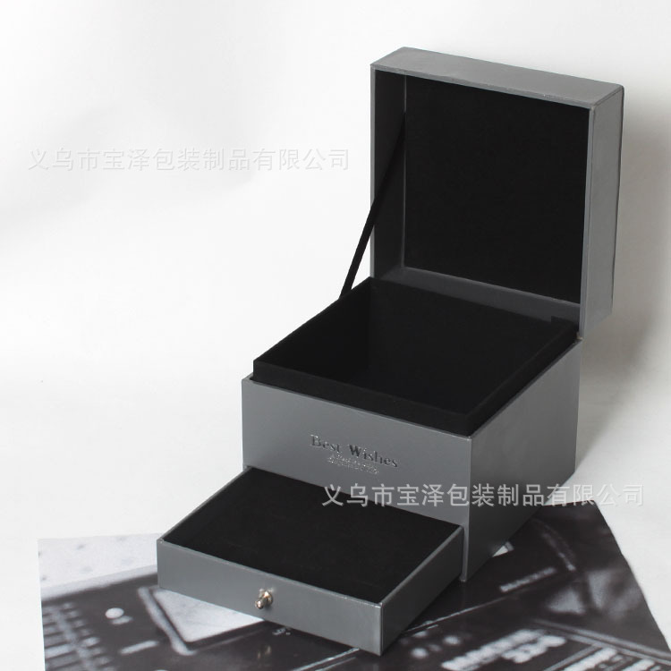 永生花盒 双层抽屉鲜花包装礼盒 首饰盒