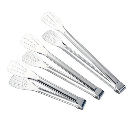 Stainless steel food food tongs salad dessert bread barbecue meat tongs buffet tongs spicy hotpot tongs laser logo