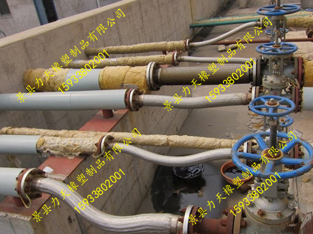 法蘭式金屬軟管現場使用圖