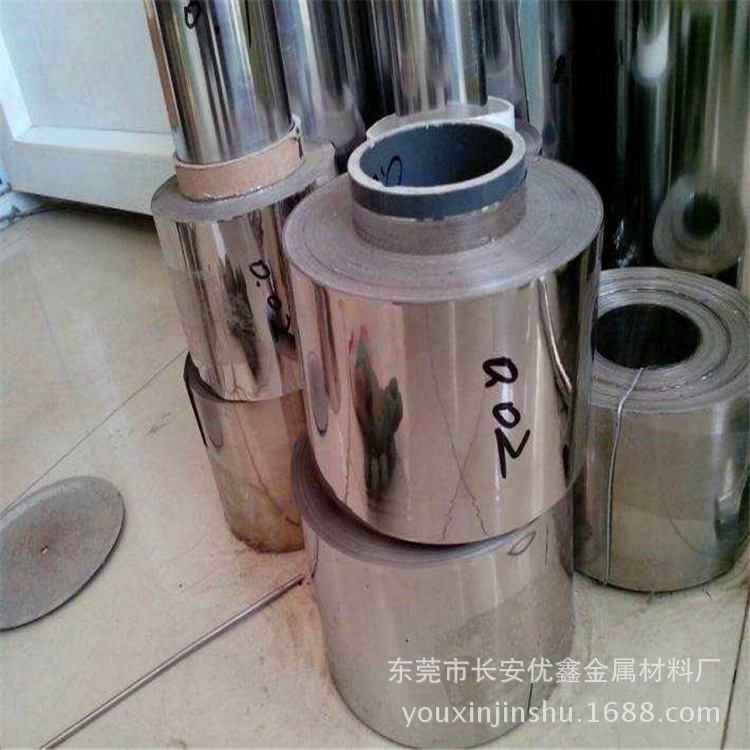 现货供应 特薄0.02mm不锈钢带Sus301 304不锈钢箔 表面超平整