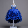 American children dress Princess virgin Skirt Girls Crochet Flower Girl Dress tail flower dress new