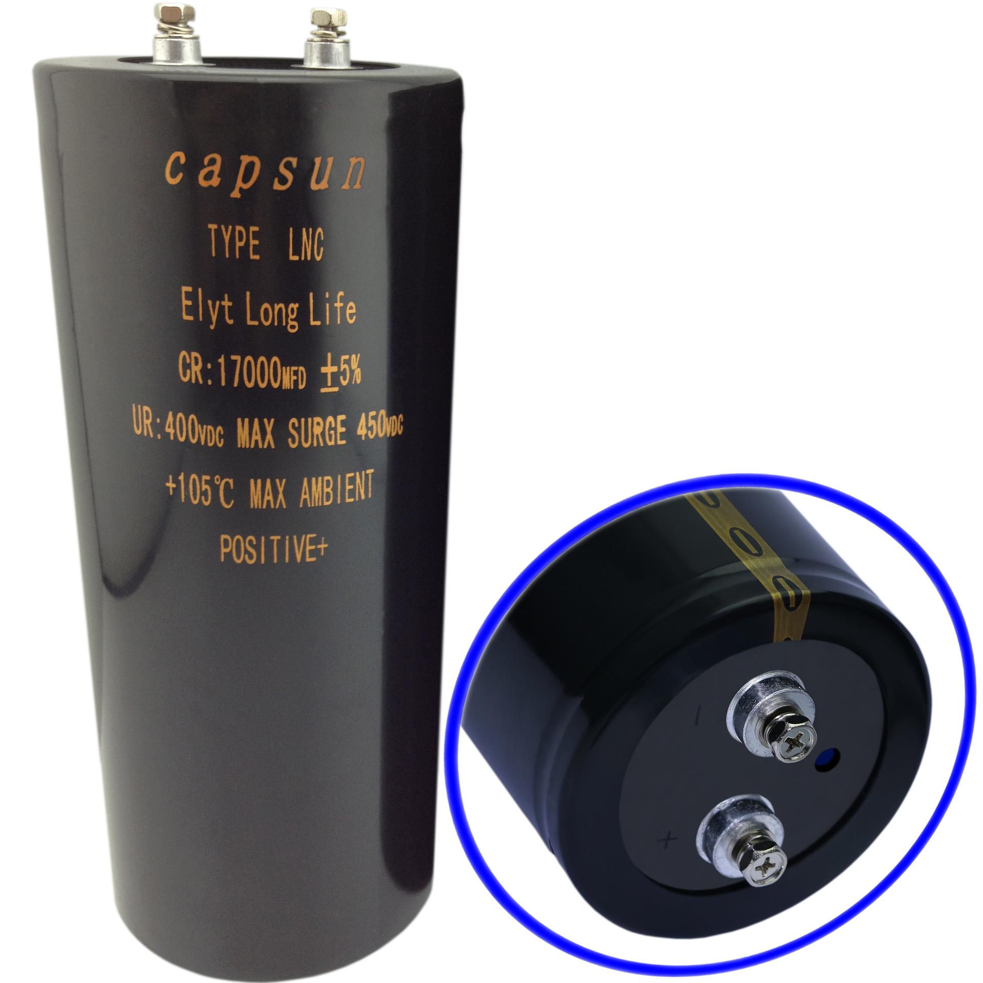 滤波配电柜用铝电解电容器,400v17000uf  青佺电子电容器厂家