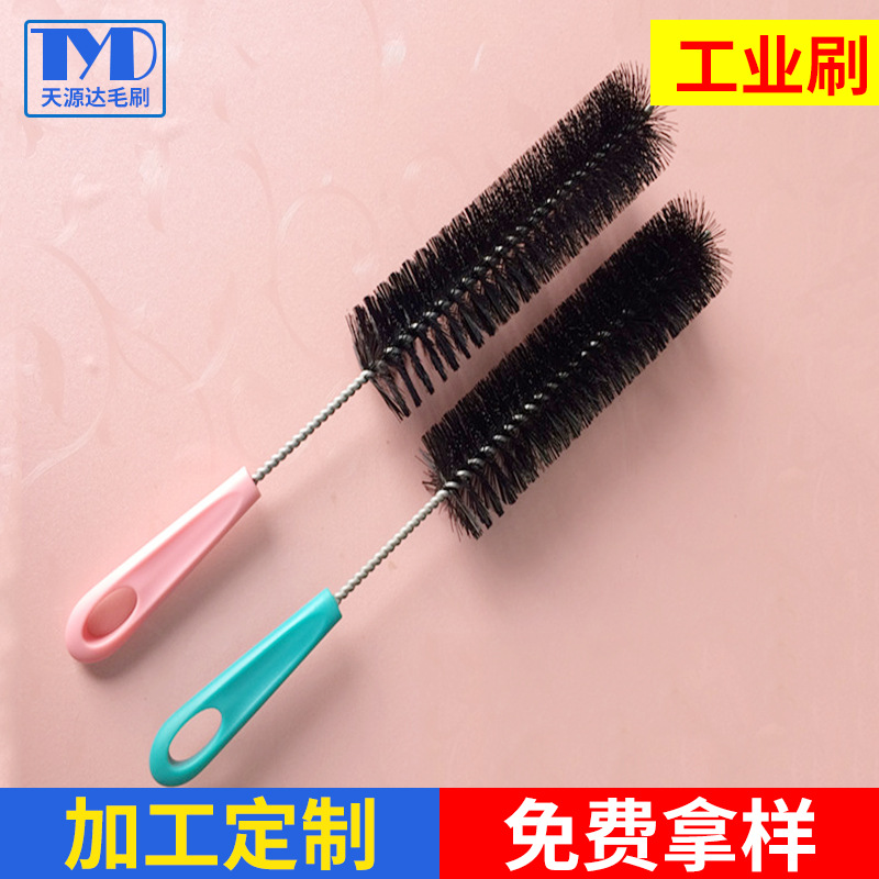 厂家直销毛刷管道清洗刷瓶罐清洗刷带手柄刷子可以按客户要求定制