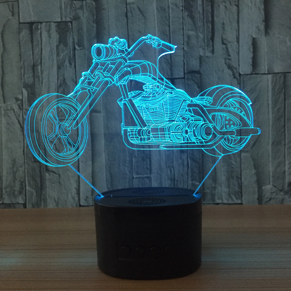 3d led 创意灯 相框式3d灯七彩遥控触摸礼品