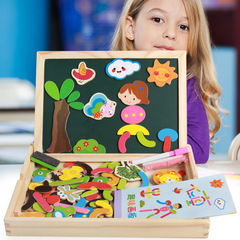 Wooden Magnetic Tiles Early Childhood Educational Wonderful Drawing Board Writing Board Hot Selling Toy Wholesale