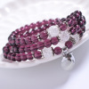 Crystal bracelet with amethyst, fashionable universal jewelry, simple and elegant design, wholesale